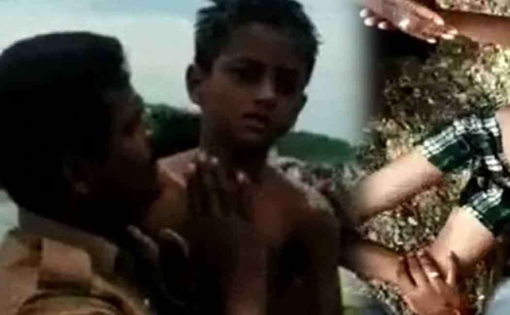 fire fighters rescued a drowning boy