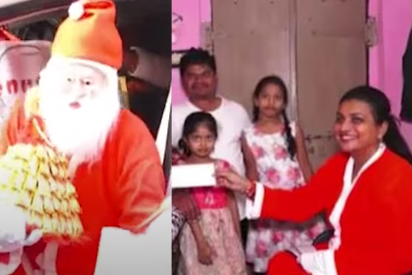minister roja as christmas santa