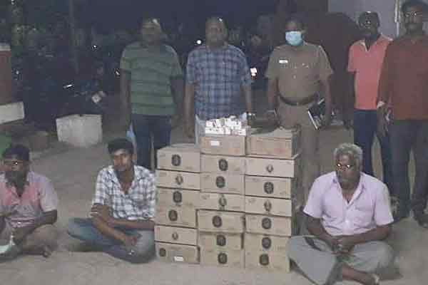 People who smuggled liquor into onion bundles ..!