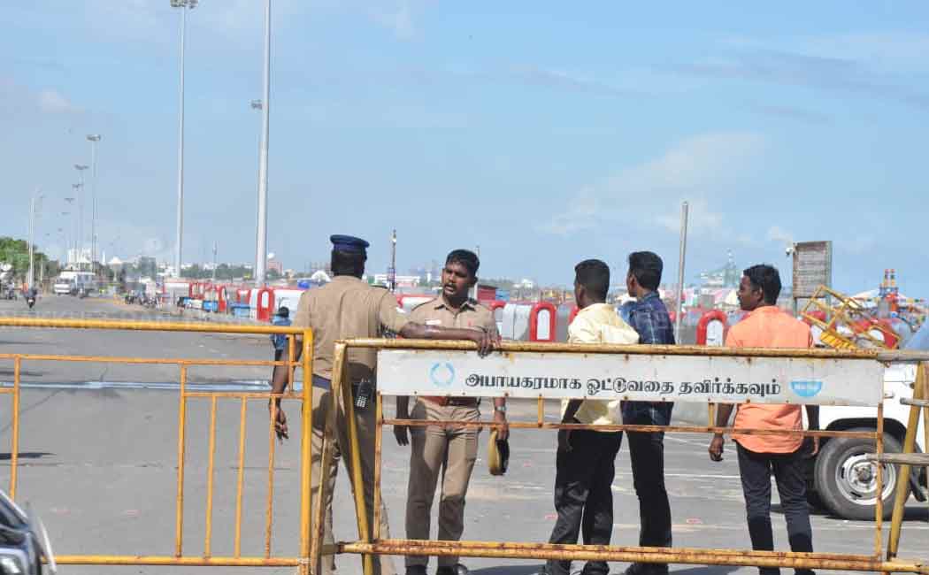 Forbidden to go to Marina Beach