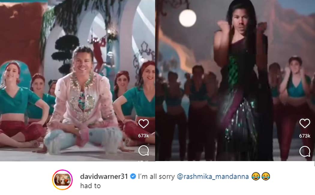 Warner Apologises To Rashmika Mandanna