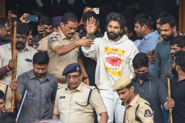 allu arjun sent to jail for 14 days regards womens paased away in pushpa 2 premiere show case