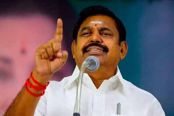 Edappadi Palaniswami tweet about Peak of law and order disorder