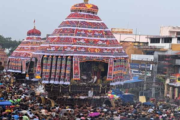 chidambaram natarajar temple aaruthra car festival celebration started