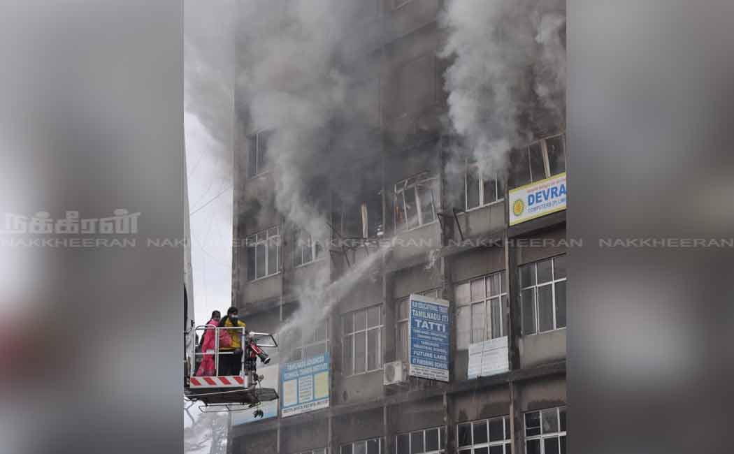 Chennai apartment building fire accident