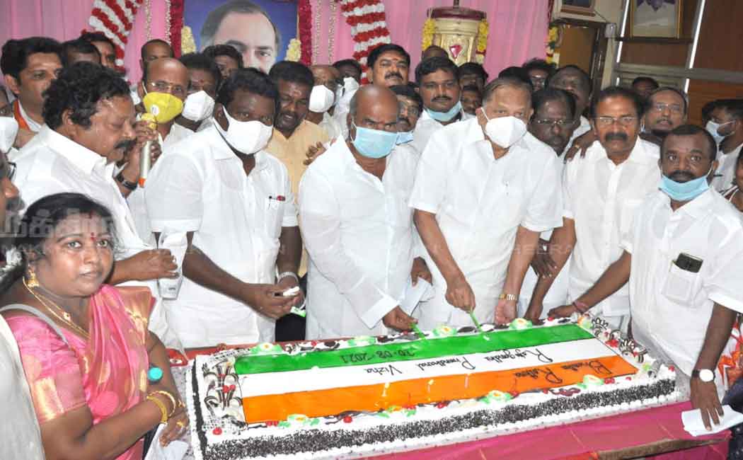 Former Prime Minister Rajiv Gandhi's birthday celebration