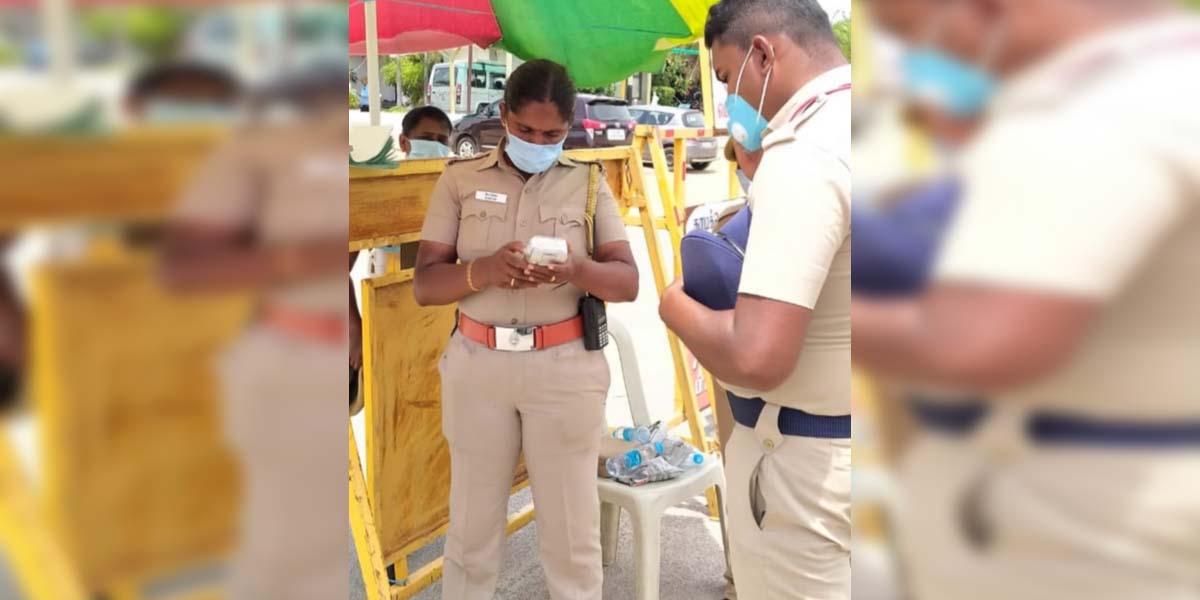 Dindigul female sub-inspector talking nonsense to the public!
