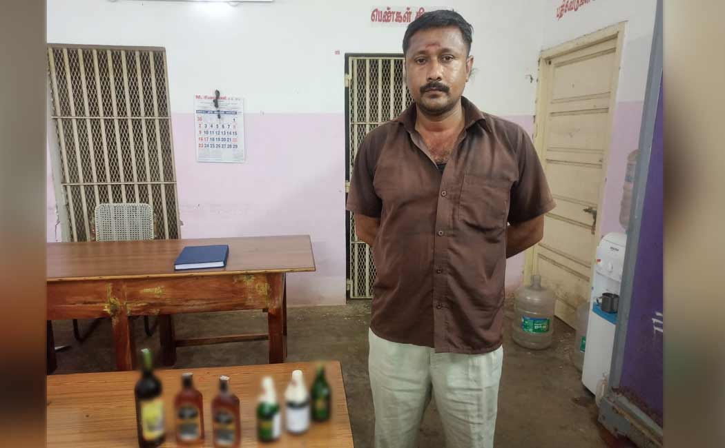 BJP district secretary arrested for smuggling and selling alcohol