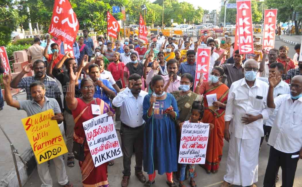 United Farmers struggle against Union Minister's son