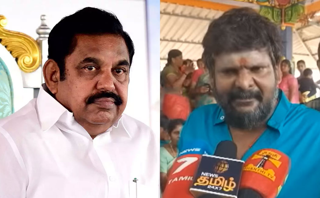 ganja karuppu about edapaadi k palaniswamy