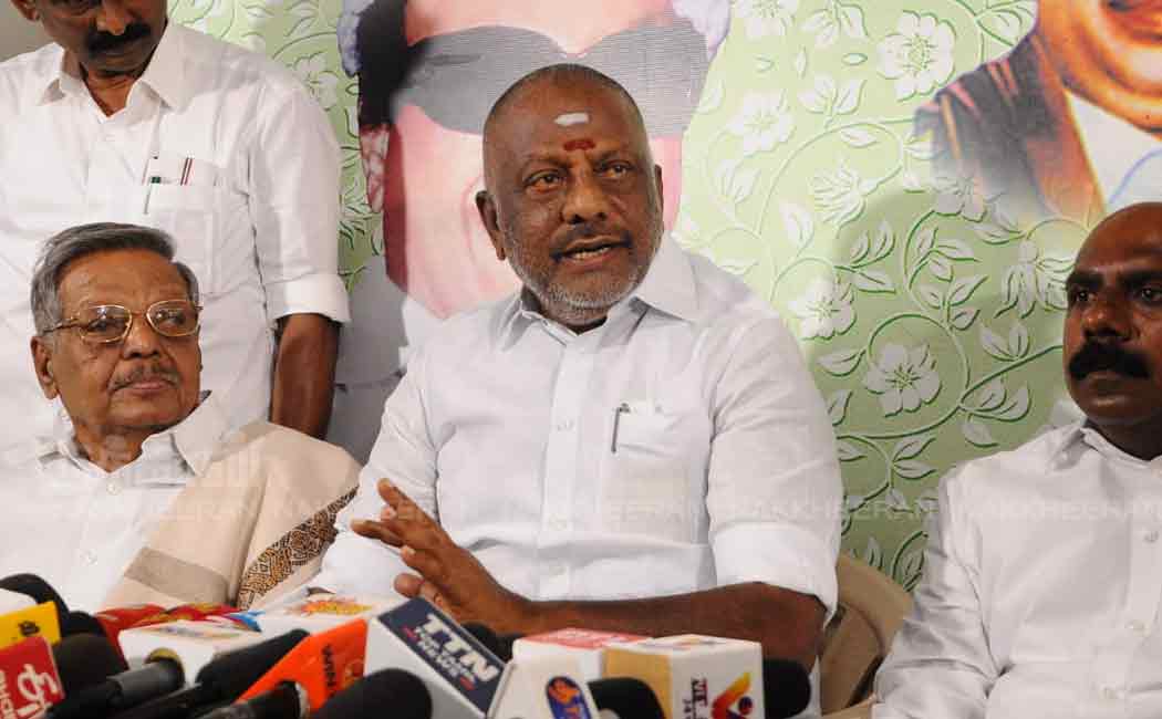 o panneerselvam press meet in chennai