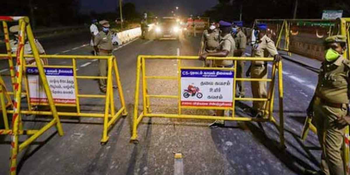 Night curfew announced in Tamil Nadu!