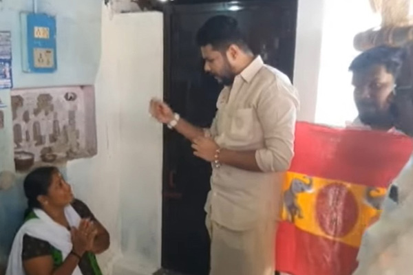 vijay tvk members helped physically challenged women