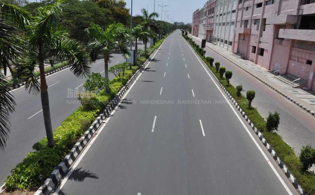 lockdown chennai roads