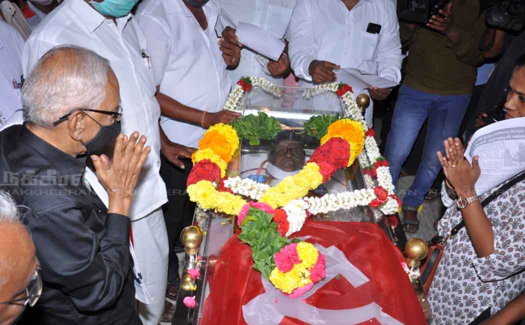 various political leader pay tribute to pandian communist party
