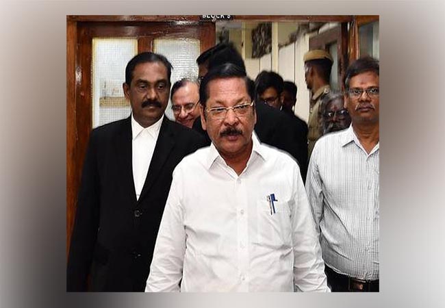 chennai egmore court judge home dmk rs bharathi