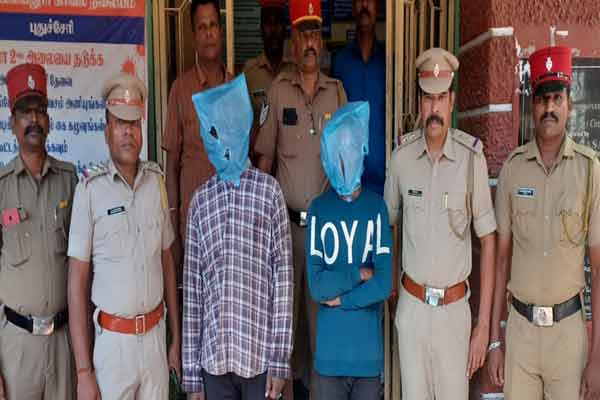pondicherry issue arrested two persons