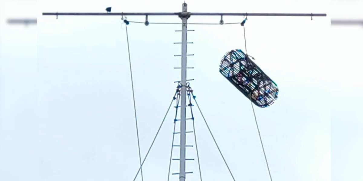 The number one storm warning cage boom in Ennore