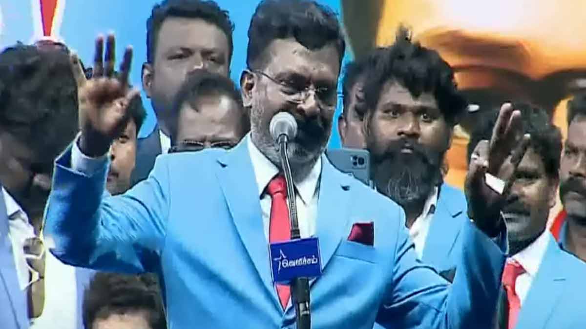 'They have come disguised as movie heroes; we must be careful' - Thirumavalavan's speech