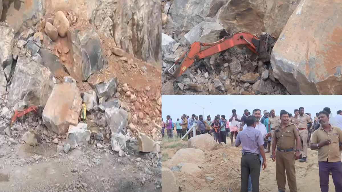 Rock fall accident at Calquary; One person was lose their live