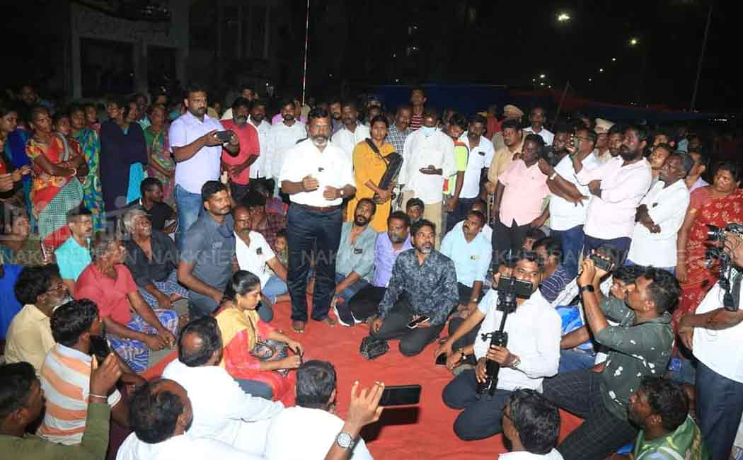 vck chief thol thirumavalavan gives support for fishermans due to land encroachment issue