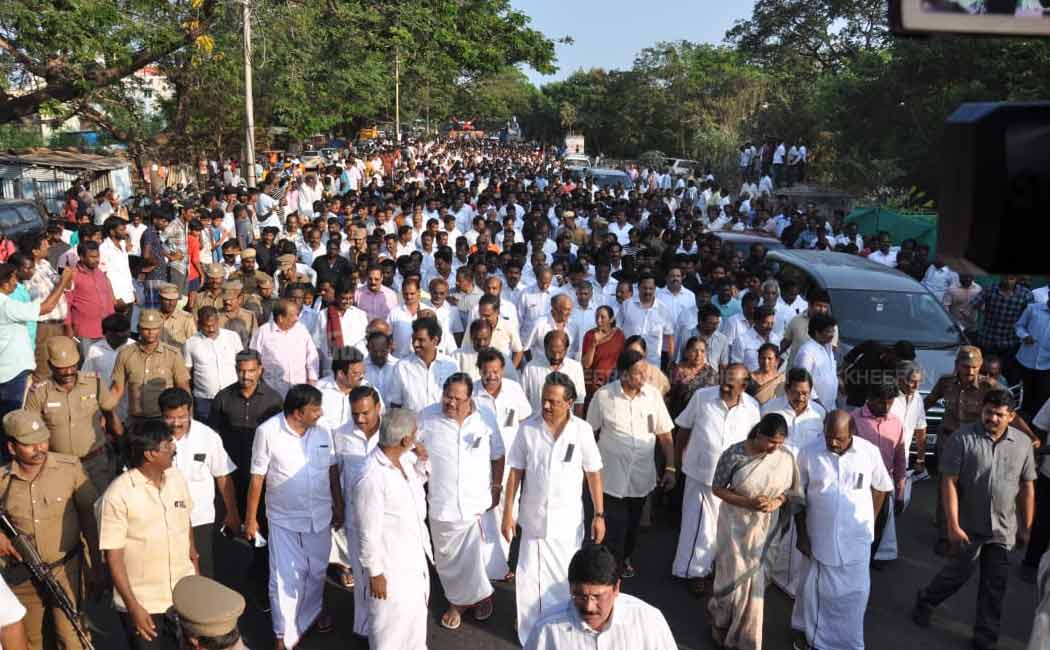anbazhakan's Last rally DMK