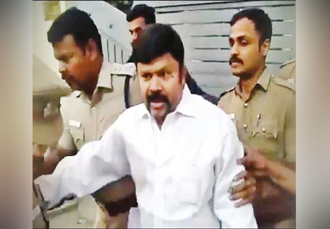 admk former mp kc palanisamy bail petition cancel