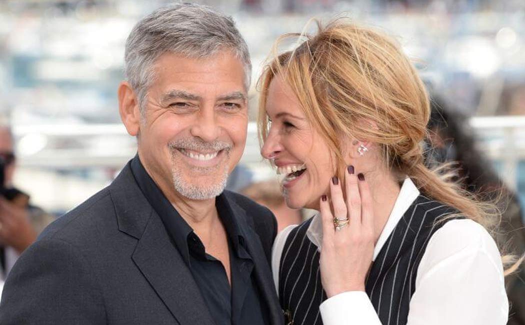 George Clooney and Julia Roberts get 80 take for a kiss scene