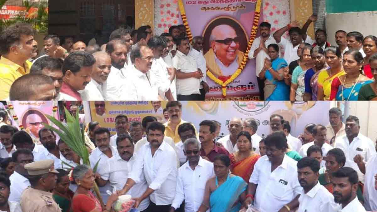 kalaingar birthday celebration in Cuddalore district