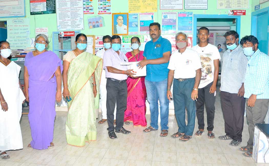 Government school teacher who helped the government primary health center