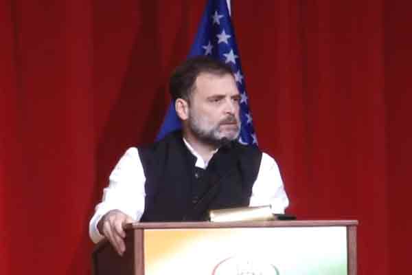 whatever we ask bjp only talks about what Congress has done rahul gandhi america indian diaspora speech