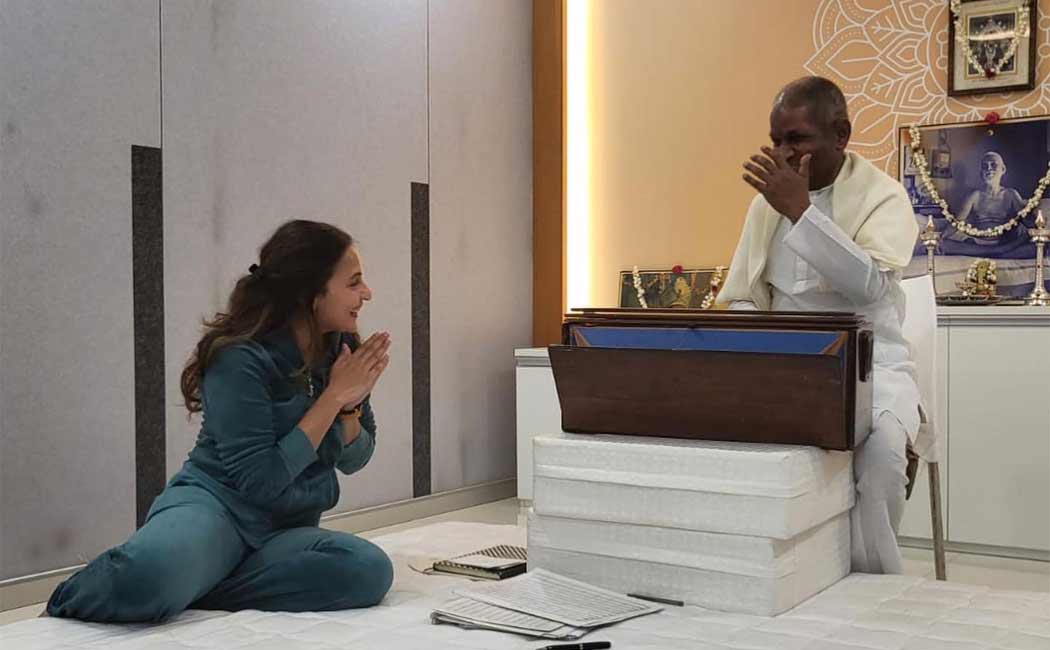 ilaiyaraaja joins aishwaryaa rajinikanth oh saathi chal film