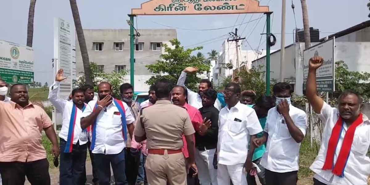 bjp incident in erode