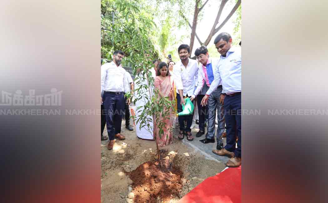 world environment day plant sapling function participated minister udhayanidhi stalin