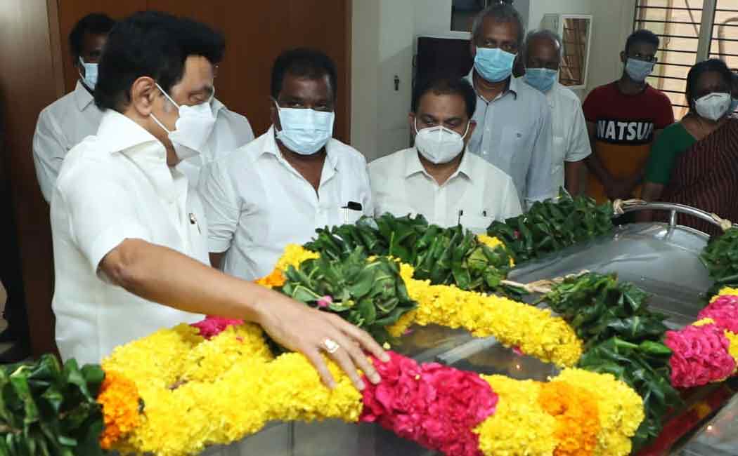 Chief Minister MK Stalin paid tribute to the late Director Sornam