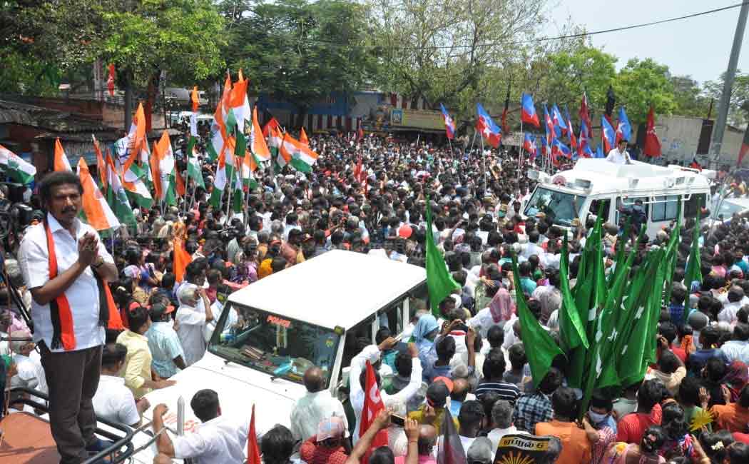 DMK MKStalin election campaign for madhavaram and rk nagar candidates
