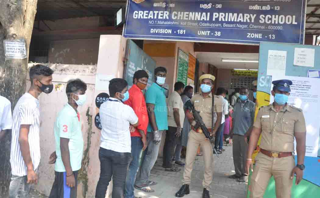 Re-poll in Chennai! Heavy police security!