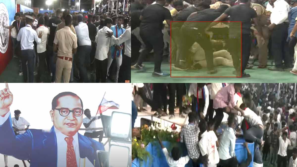 Volunteers who went to the extent of 'pushing women police officers' - Mr. Thiruma himself warned