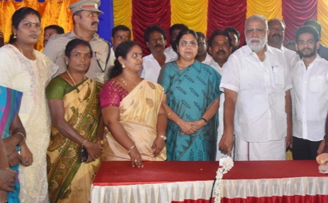 I Periyasamy said road development work is going on in Dindigul district