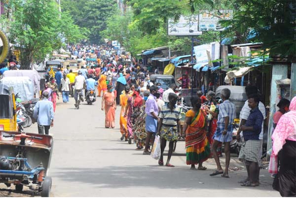 Royapettah in Chennai - corona virus issue - photos -