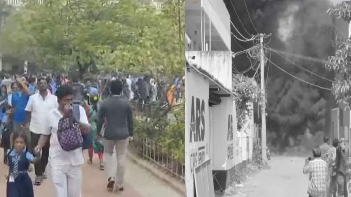 Sudden fire accident; Students evacuated from schoo