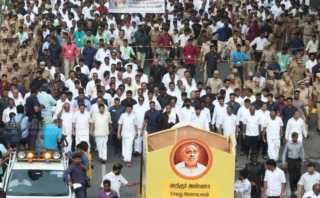 Anna Memorial Day; Peace rally led by Chief Minister