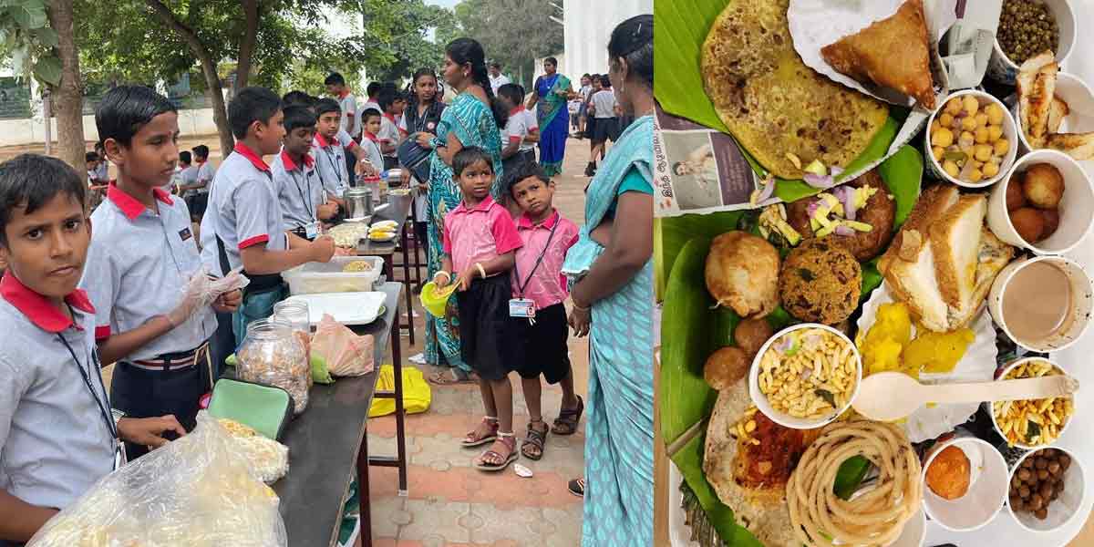 Sale of food items prepared by school students at home