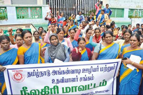 "We too should be made government employees" - Tamil Nadu Anganwadi workers