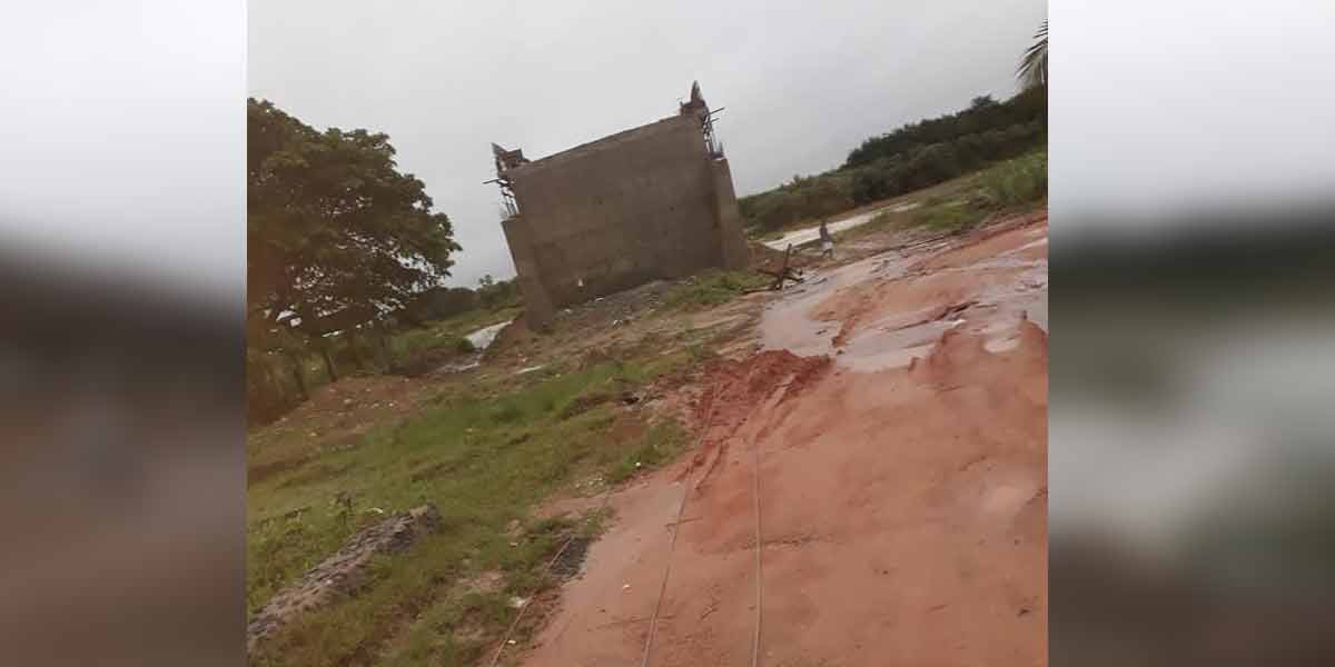Damage to the ground bridge connecting Cuddalore and Ariyalur districts