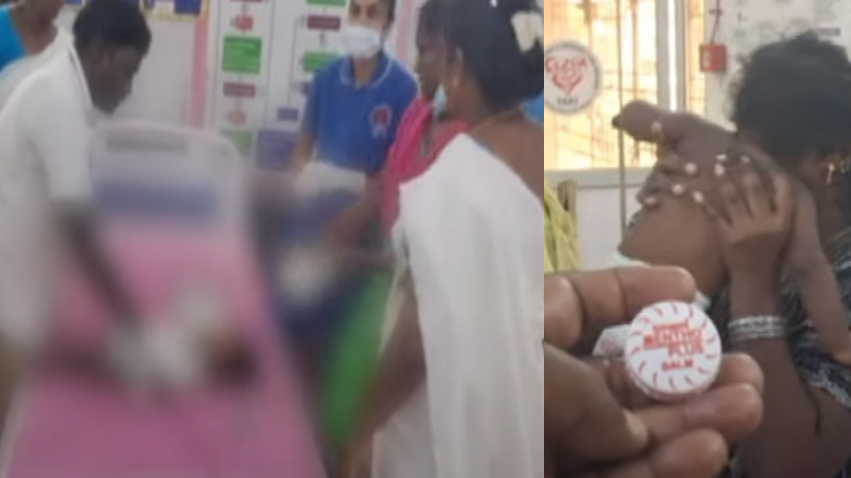 A 7-month-old baby who swallowed a can of ointment; Doctors who saved lives