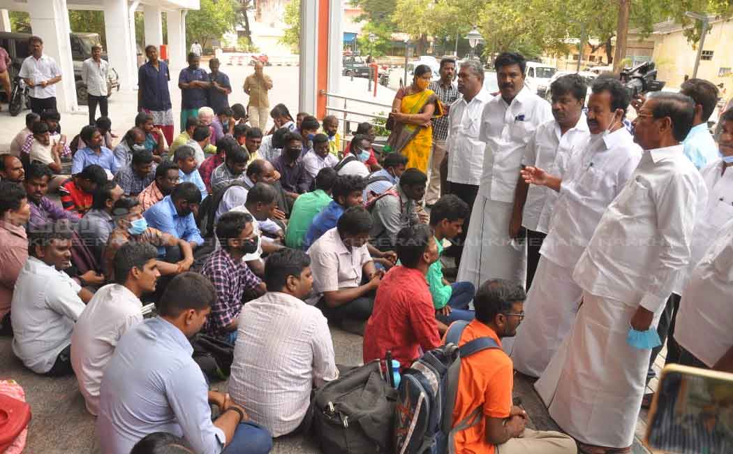 DMK people who went and supported the disabled struggle