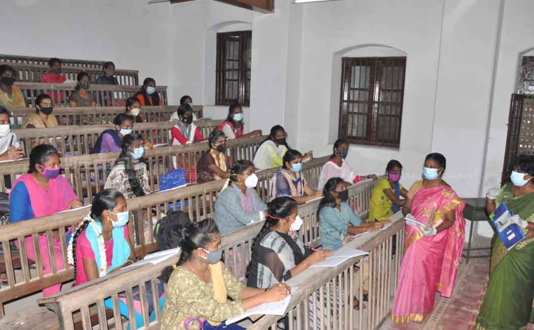 Colleges reopen in tamilnadu