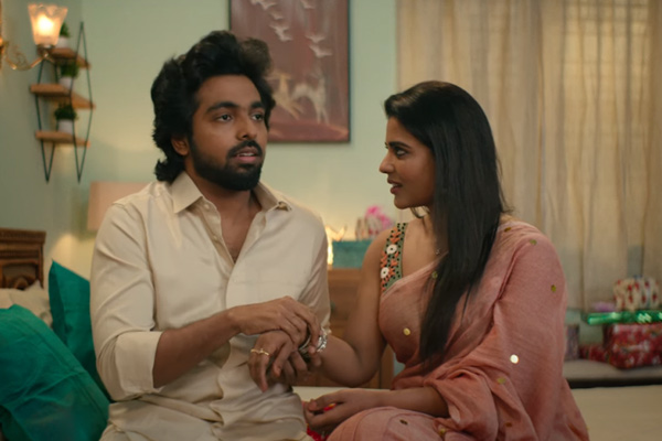 ravichandran ashwin gives voice over to gv prakash aishwarya rajesh dear movie trailer
