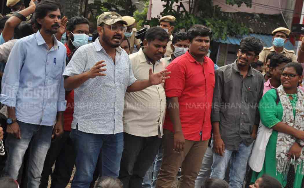 Students involved in the struggle against NEET selection